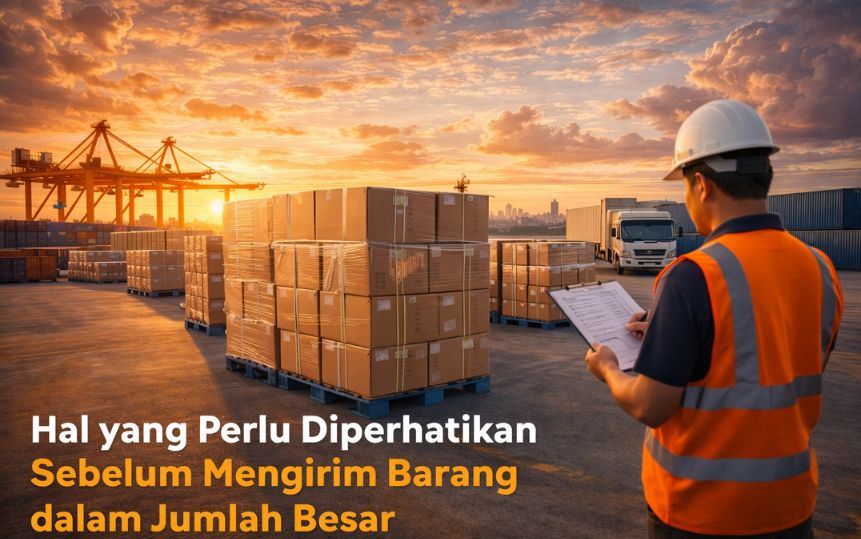 persiapan pengiriman barang besar