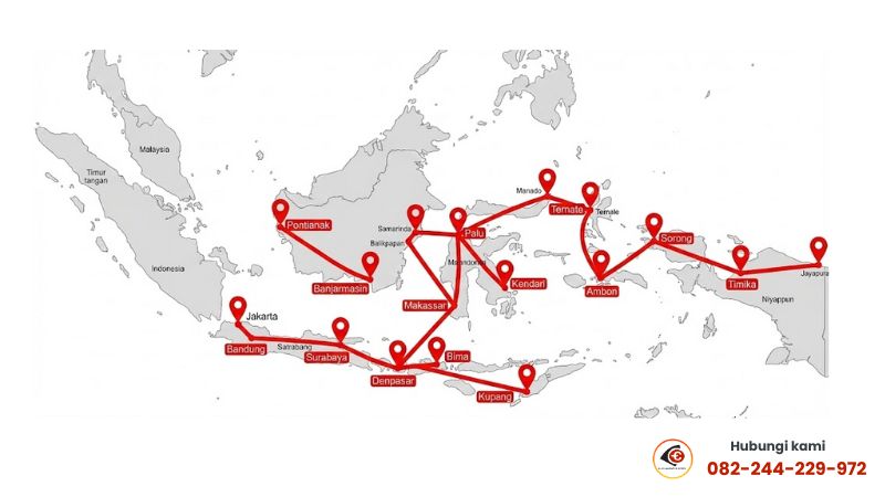 peta layanan cahaya mandiri express